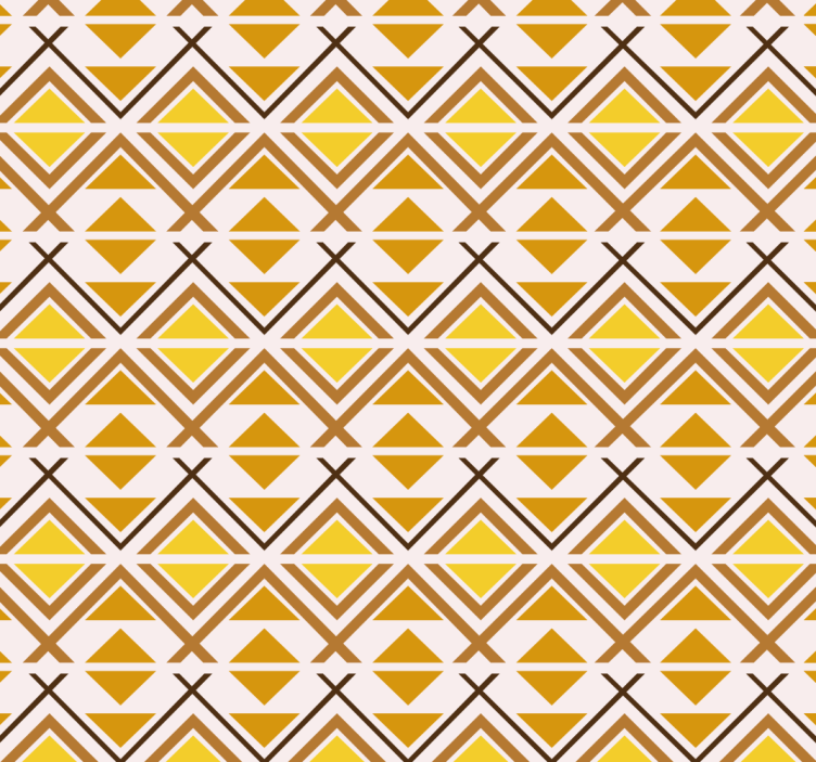 Rulou geam galben design grafic geometric - TenStickers