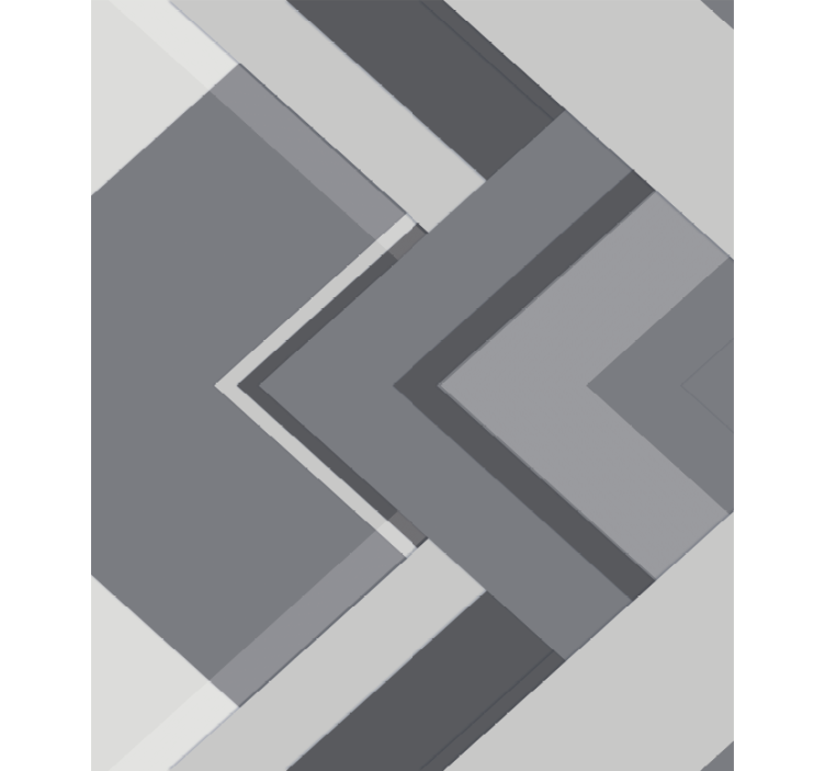 Rulou geam gri gri geometric - TenStickers