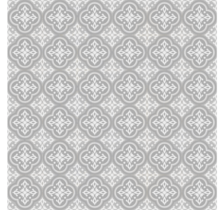 Rulou geam gri plăci ceramice hidraulice gri - TenStickers
