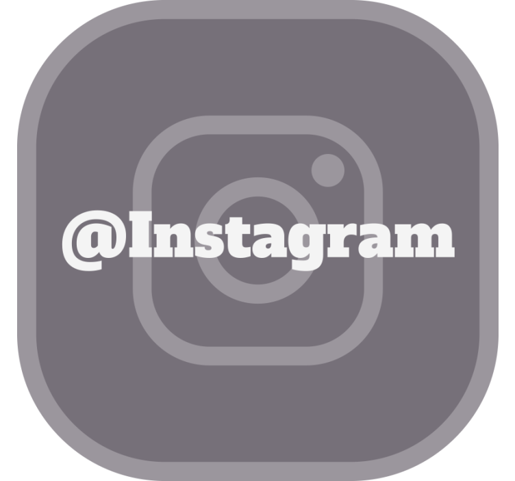 Rulou geam gri pentru instagramul tău - TenStickers