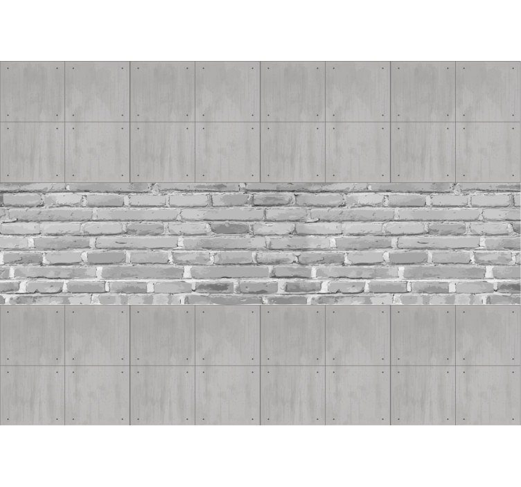 Rulou geam gri panouri din beton - TenStickers