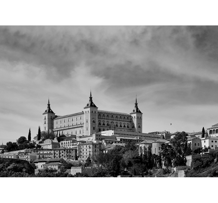 Rulou geam gri alcazar din toledo - TenStickers