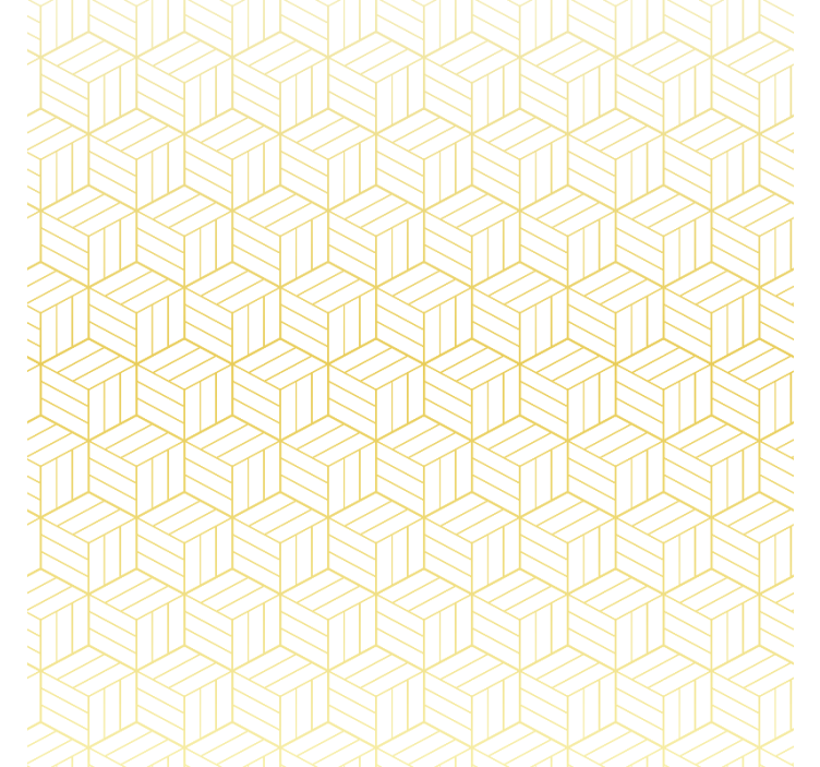 Rulou geam modern cuburi geometrice aurii - TenStickers