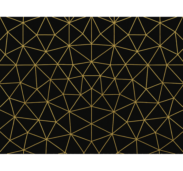 Rulou geam modern aur geometric de noapte - TenStickers