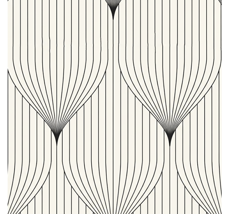 Rulou geam modern cu decor simetric de pene - TenStickers