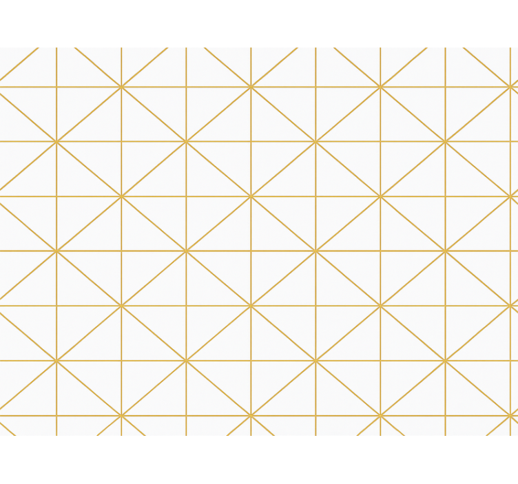 Rulou geam modern geometric aurit - TenStickers