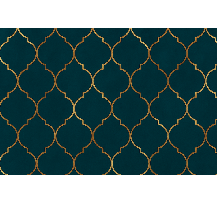 Rulou geam modern marocan auriu - TenStickers