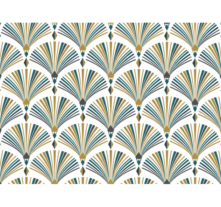 Rulou geam modern frescă vintage gatsby cu ventilator - TenStickers