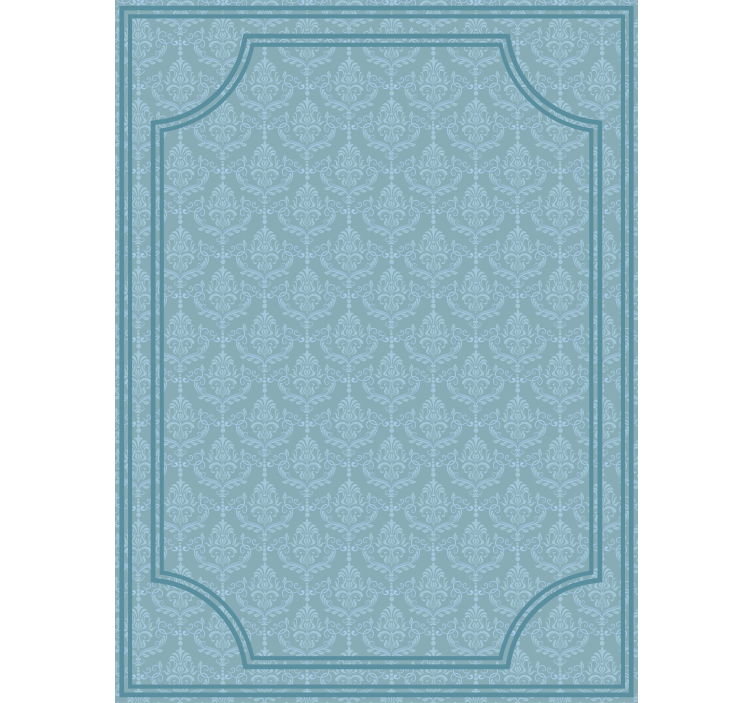 Rulou geam albastru baroc - TenStickers