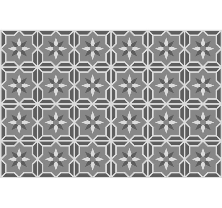 Rulou geam gri geometric cu fundal gri deschis - TenStickers