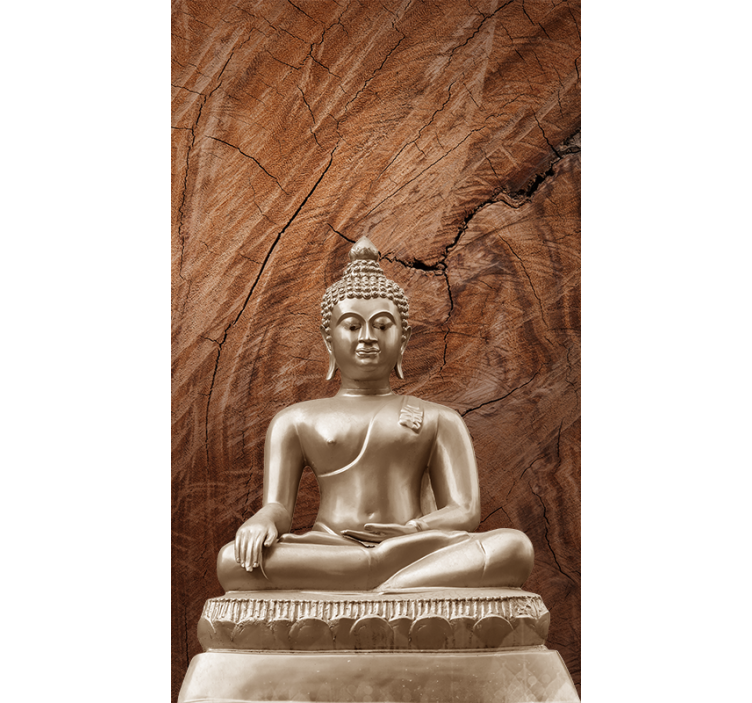 Lemn buddha zen marron blind - TenStickers