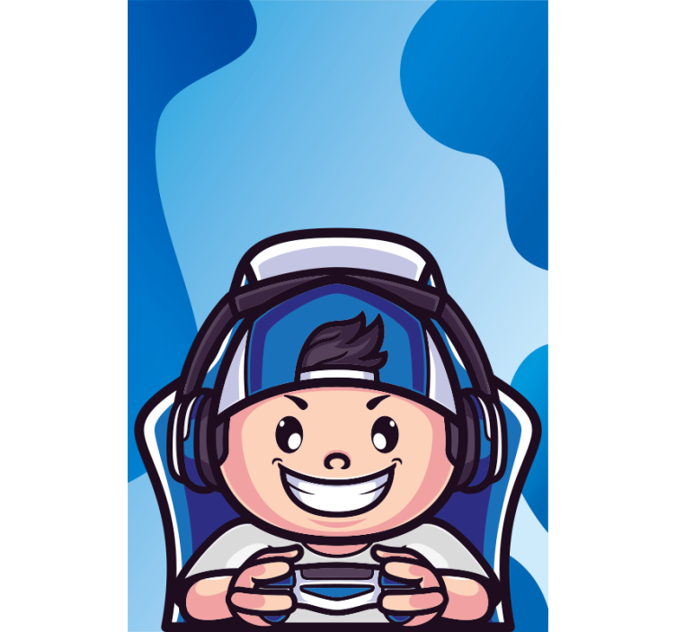 Jaluzele cu rolete Geek caracter vesel - TenStickers