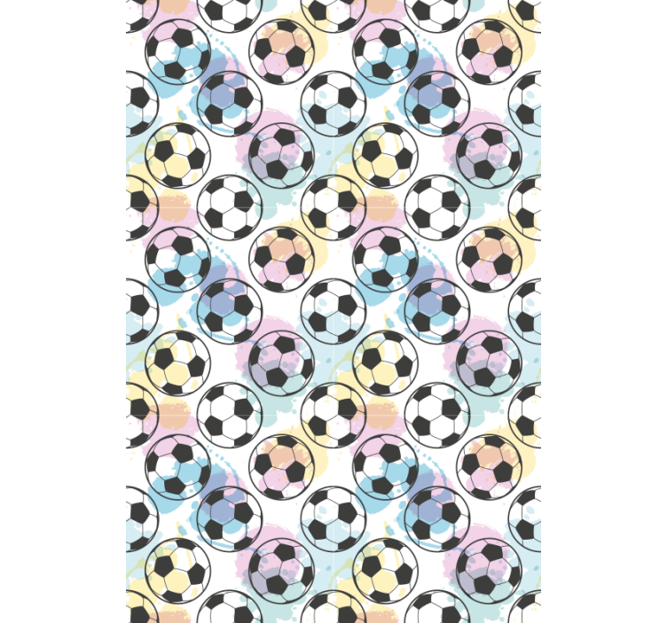 Rulou geam fotbal bile colorate - TenStickers