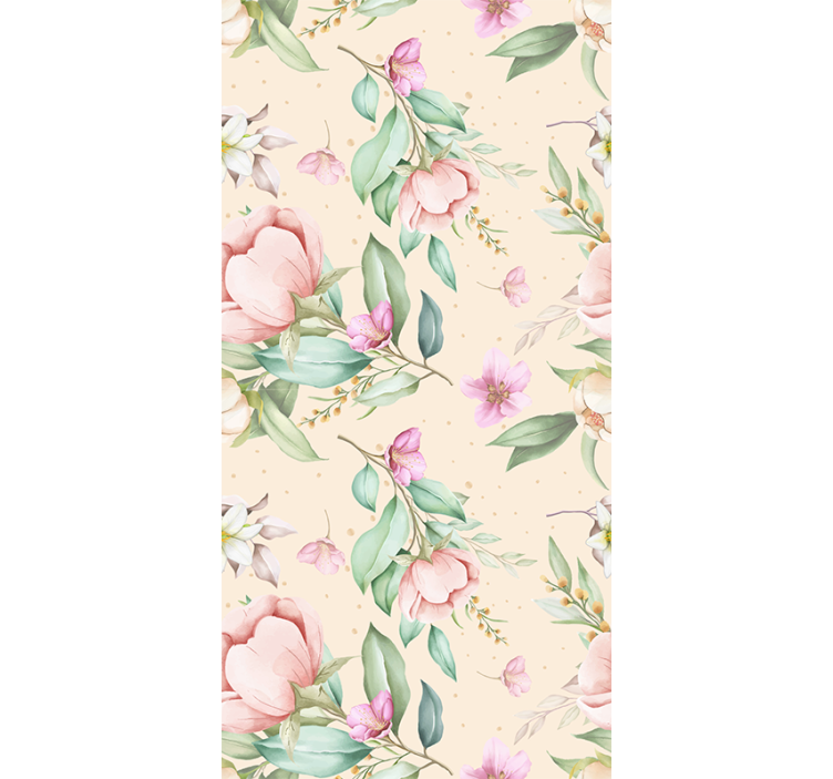 Jaluzea de balcon cu design floral original - TenStickers