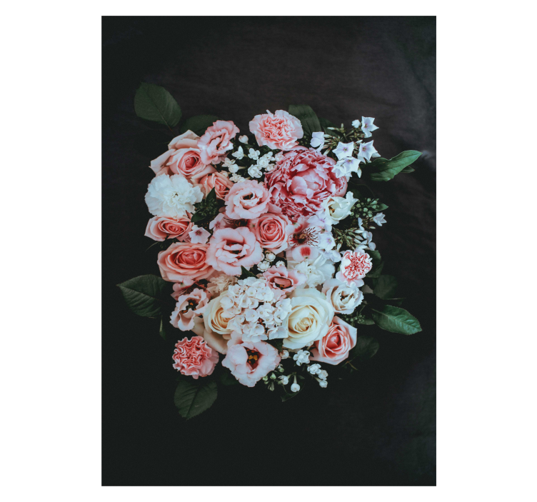 Rulou geam floral aranjament floral înflorit - TenStickers