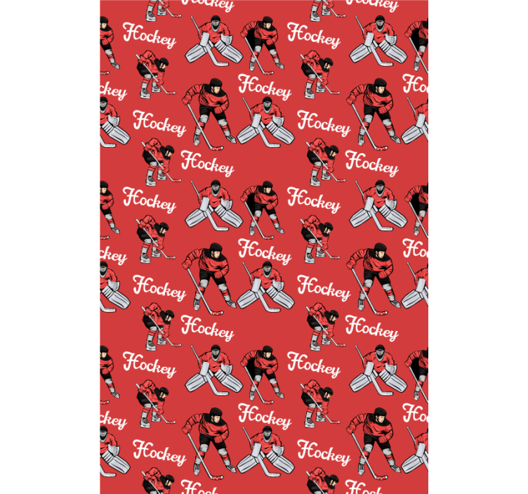 Rulou geam sporturi jucători de hochei imprimă - TenStickers
