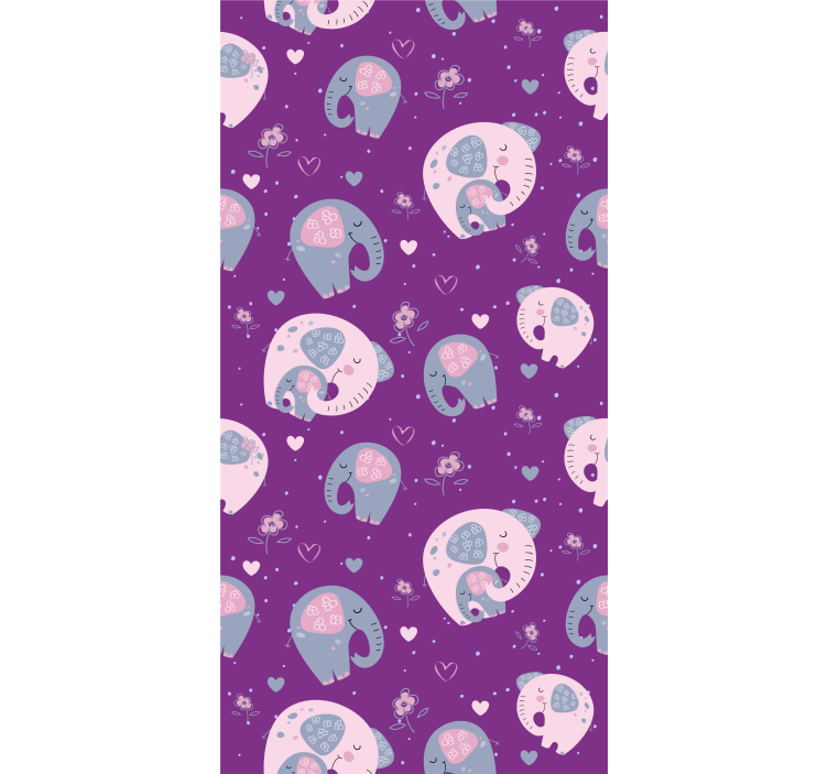 Rulou geam animale model drăguț de elefant - TenStickers