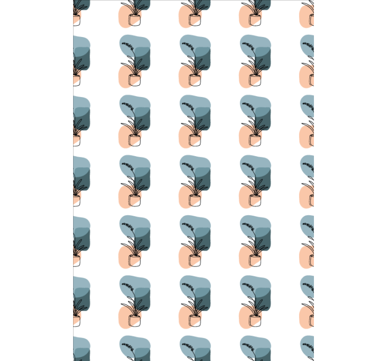 Rulou geam floral design minimalist de orhidee - TenStickers