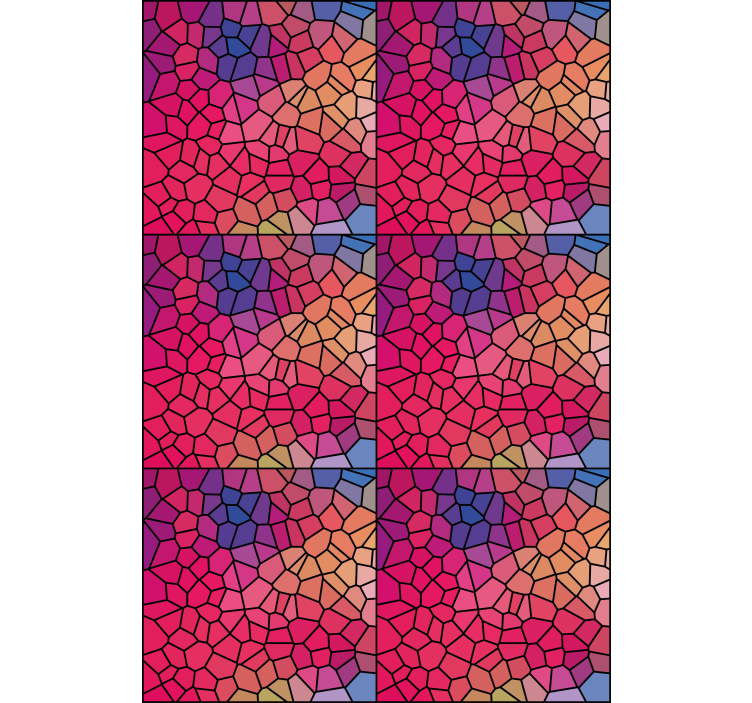 Rulou geam texturi model de culoare mozaic - TenStickers