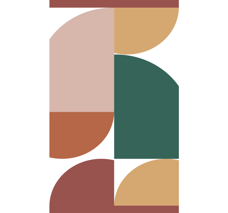 Model abstract artă geometrică pictură Rulouri - TenStickers