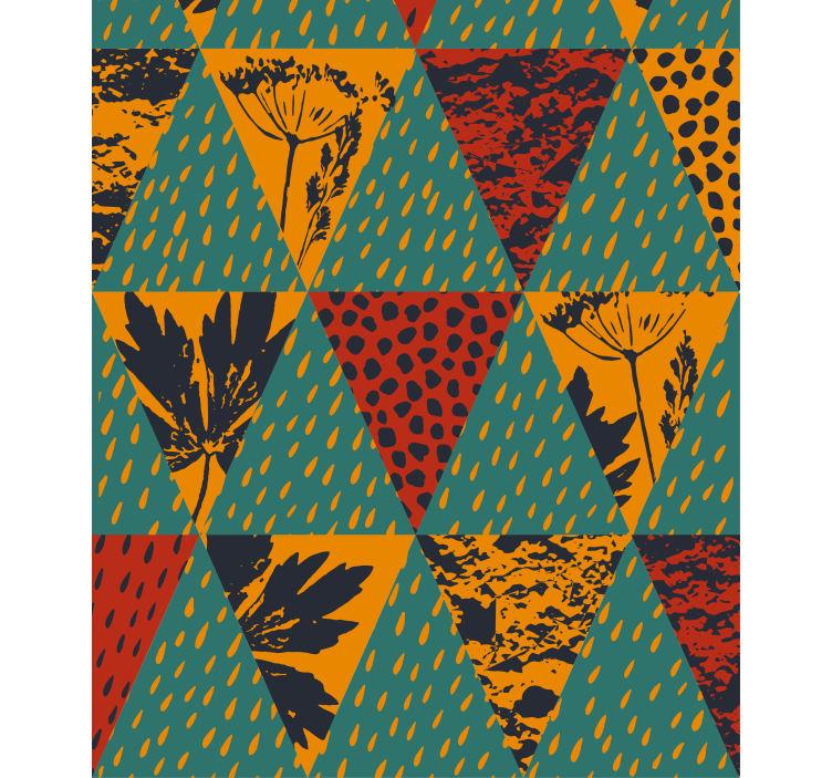 Rulou geam modern model floral geometric - TenStickers