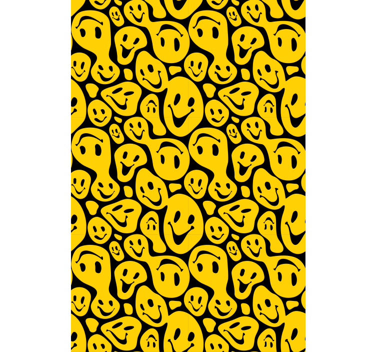 Smiley galben se confruntă cu rulou original - TenStickers