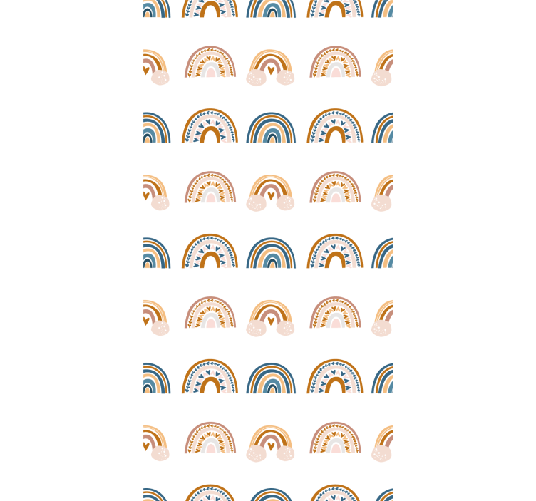 Rulou geam pentru copii motive nordice curcubeu - TenStickers