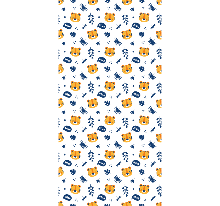 Rulou geam copil fețe de pui de tigru - TenStickers