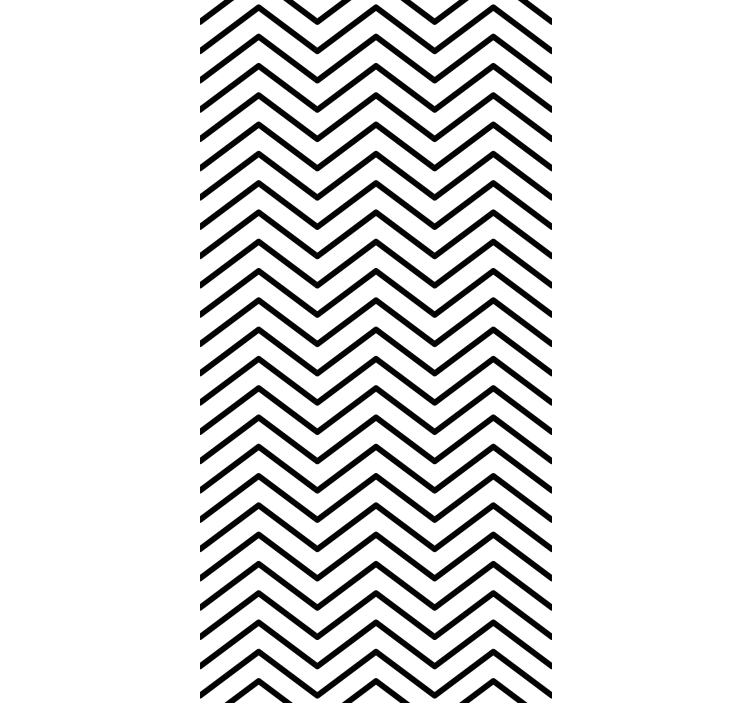 Rulou geam modern design cu model chevron - TenStickers