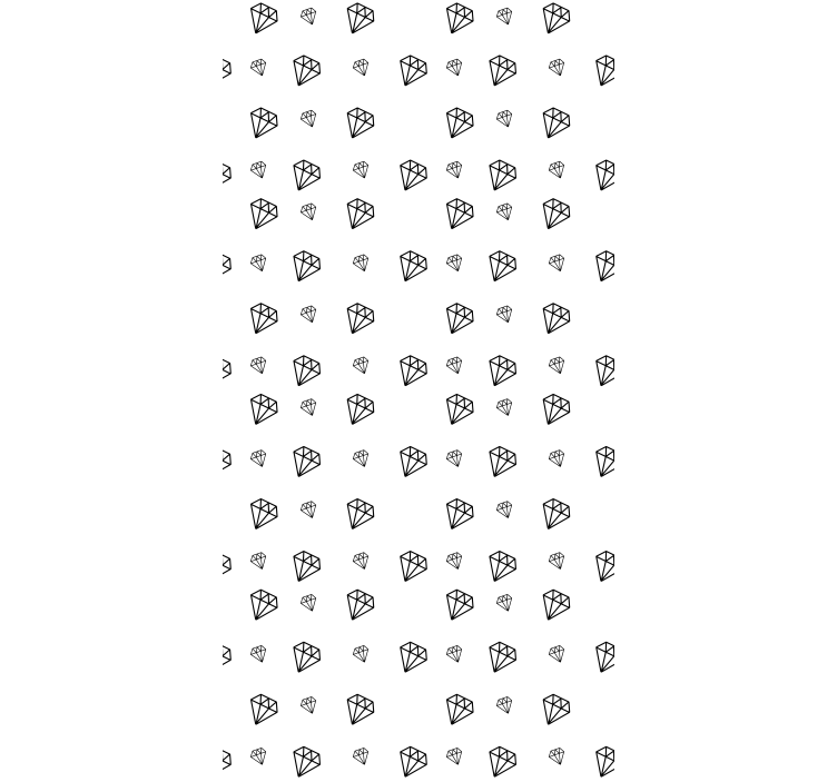 Rulou geam originalul diamante albe și negre - TenStickers