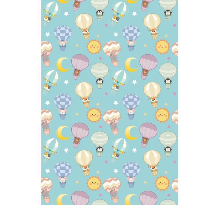 Baloane colorate cu animale drăguțe Rulouri - TenStickers