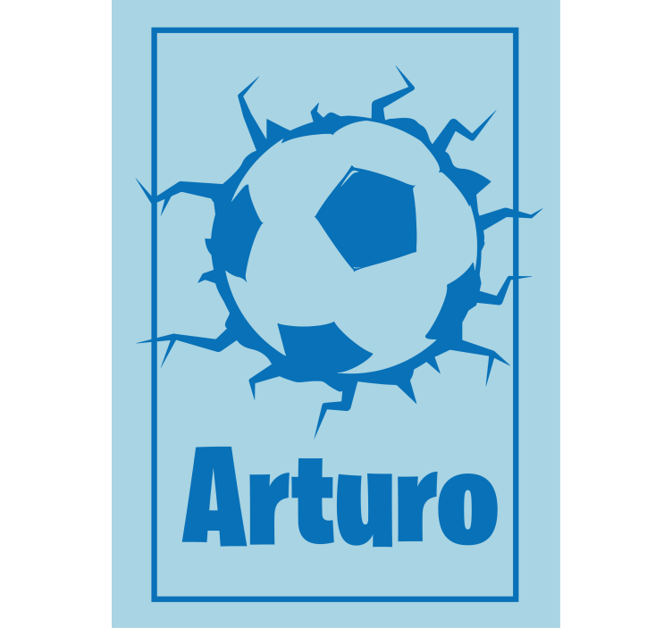 Rulou geam sporturi design personalizat de fotbal - TenStickers