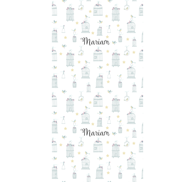 Rulou geam copil colivii cu nume - TenStickers