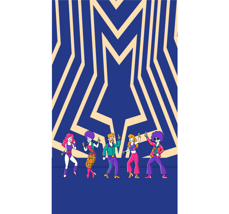 Rulou geam distracție atmosfera disco dance - TenStickers