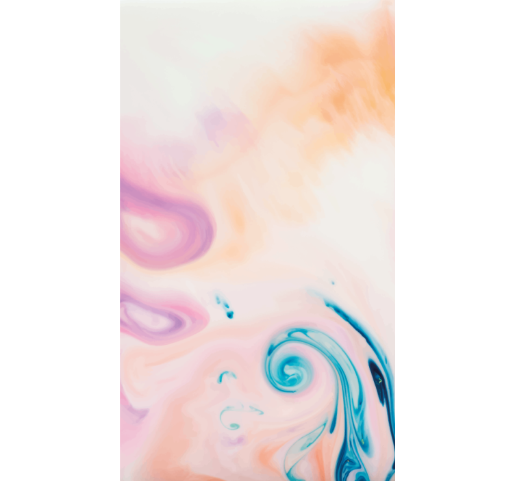 Rulou geam cu desene gradient pastel învolburat - TenStickers
