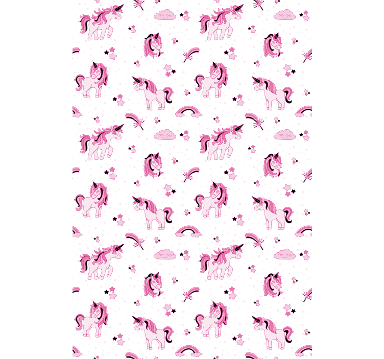 Rulou geam pentru copii imprimeu fantezie unicorn - TenStickers