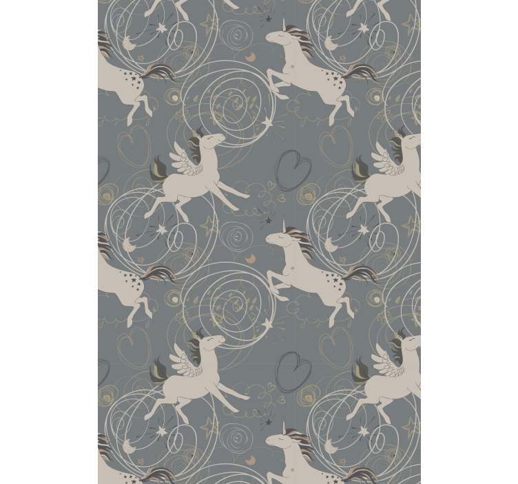 Rulou geam pentru copii model de unicorni magici - TenStickers