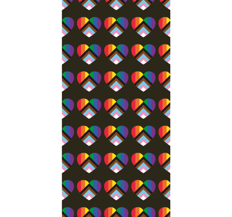 Rulou geam distracție model vibrant de inimă - TenStickers