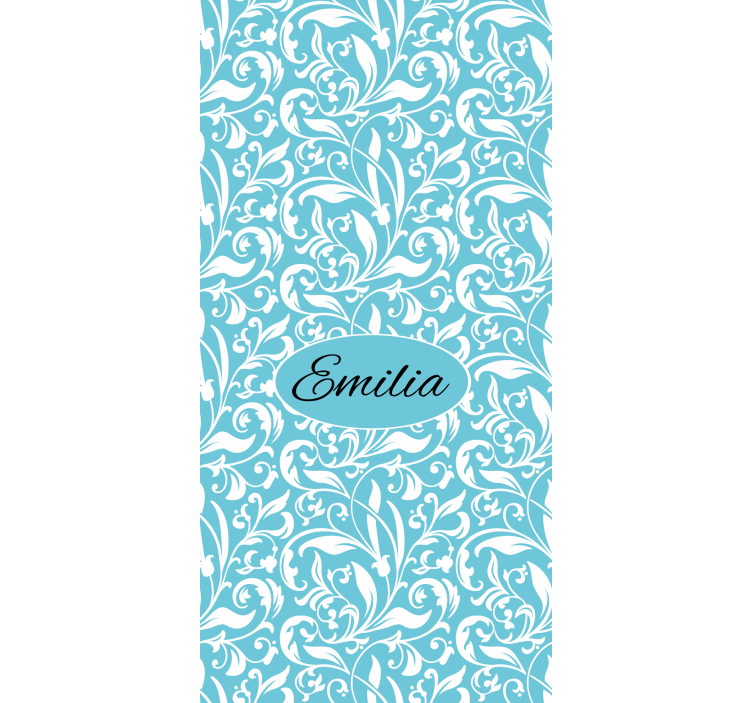 Rulou geam floral cu motiv floral personalizat - TenStickers