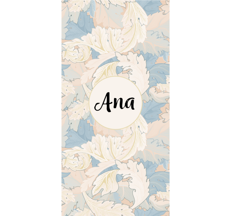 Rulou geam salon motiv botanic cu nume - TenStickers