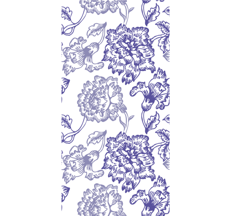 Rulou geam flori și plante temă florală elegantă - TenStickers