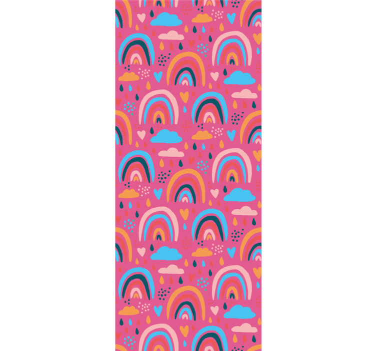 Rulou geam pentru copii model de curcubeu colorat - TenStickers