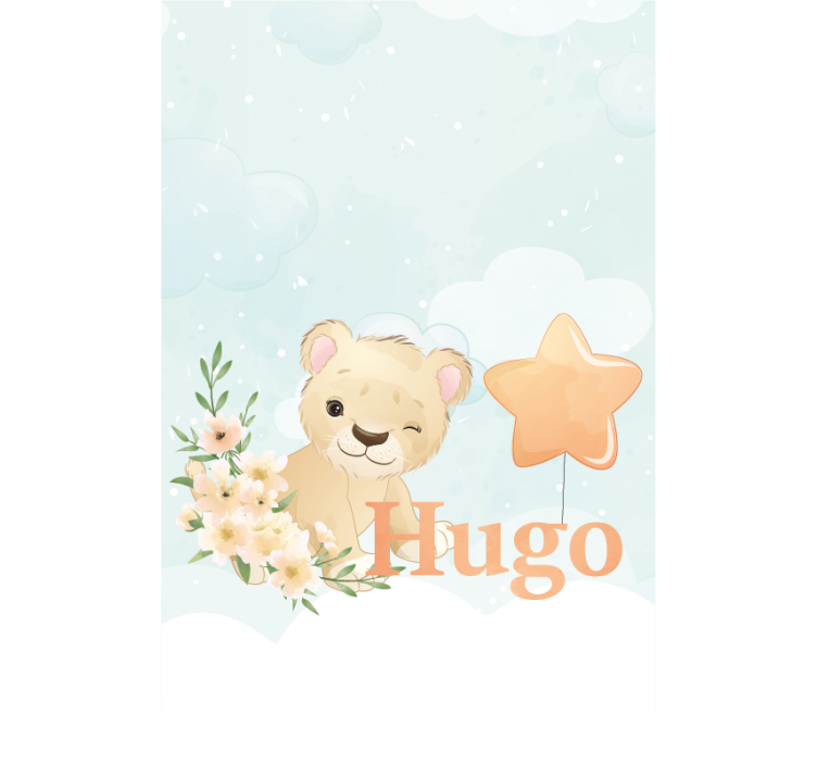 Rulou geam copil pui de leu personalizat - TenStickers