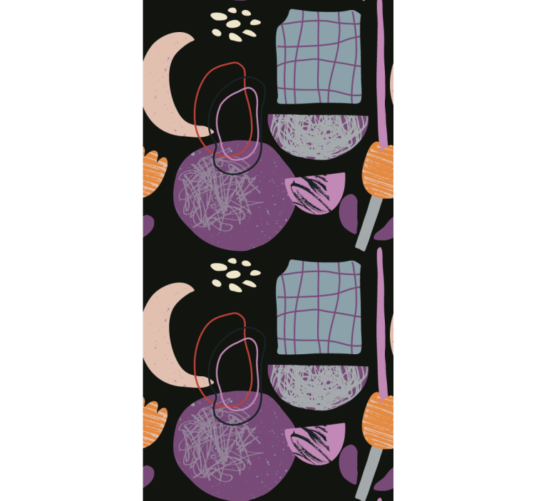 Rulou geam modern model de formă abstractă - TenStickers