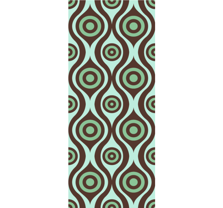 Rulou geam texturi model circular concentric - TenStickers