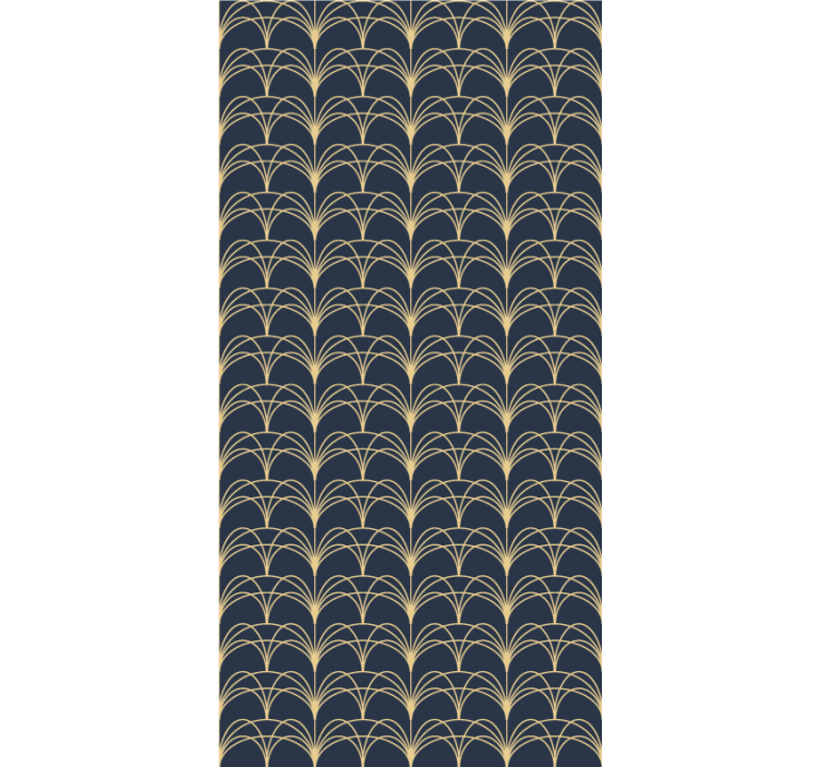 Rulou geam elegant arcuri de aur - TenStickers