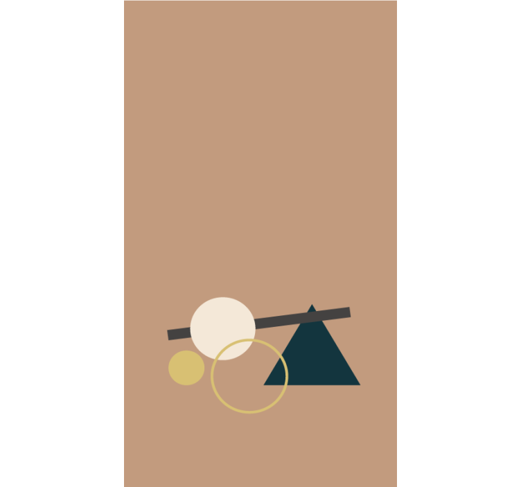 Rulou geam modern se echilibrează formele geometrice - TenStickers