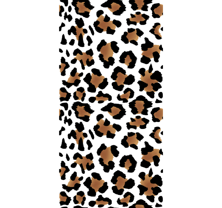 Rulou geam animale motiv pete leopard - TenStickers