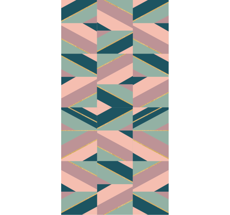 Rulou geam modern motiv geometric abstract - TenStickers