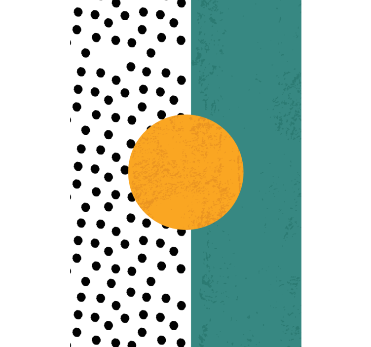 Rulou geam modern design cu puncte contemporan - TenStickers